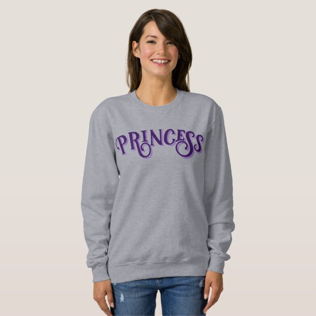 Sweatshirt T-shirt princesse (Devant entier)