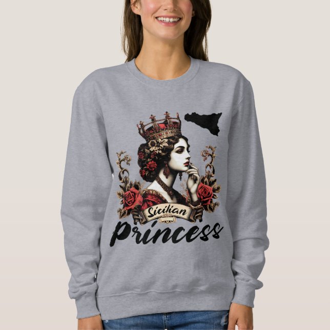Sweatshirt T-shirt princesse sicilienne (Devant)