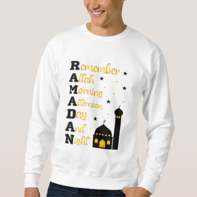Sweatshirt T-Shirt- RAMADAN Long Sleeve Shirt (Devant)