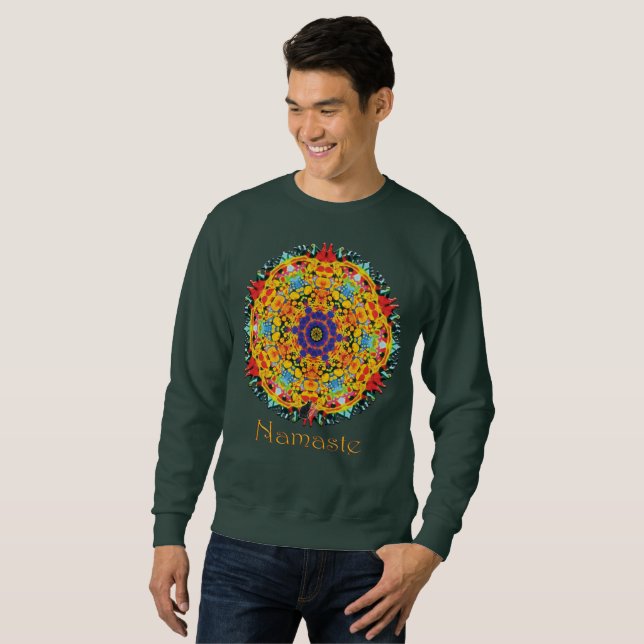 Sweatshirt T-shirt Sassafras Namaste Kaleidoscope (Devant entier)