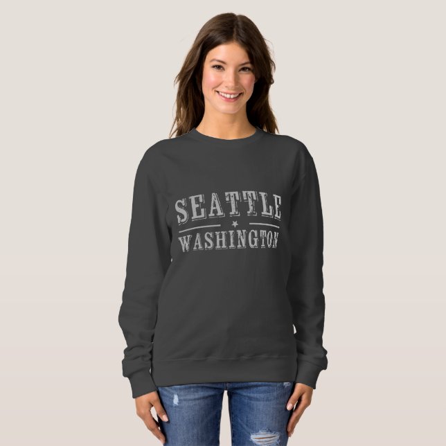 Sweatshirt T-shirt Seattle Washington (Devant entier)