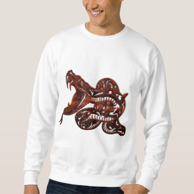 Sweatshirt T-shirt Serpent de bronze (Devant)