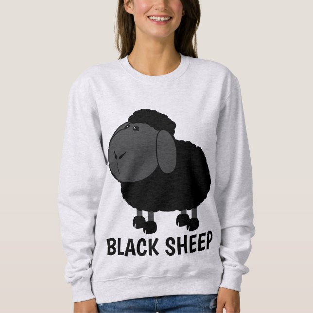 Sweatshirt T-shirt SHEEP NOIR (Devant)