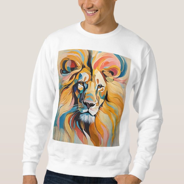 Sweatshirt T-shirt Silhouette Lion Majestic (Devant)