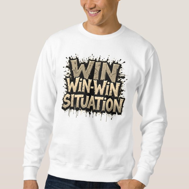 Sweatshirt T-shirt situation Win-Win (Devant)