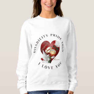 Sweatshirt T-shirt Slogan des droits des personnes handicap