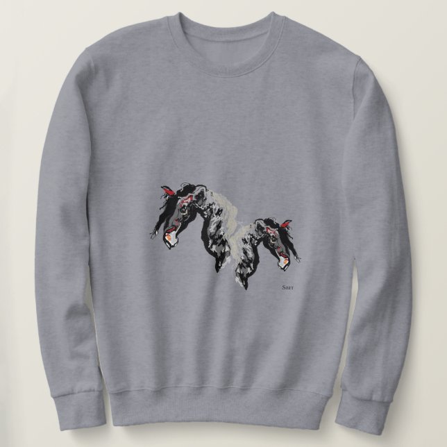 Sweatshirt T-shirt : Sur la course (Design devant)