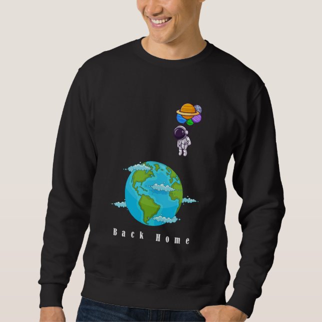Sweatshirt t-shirt terre retour (Devant)