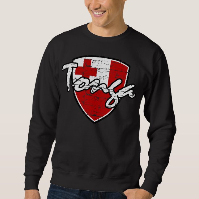 Sweatshirt T-shirt tongan de drapeau (Devant)