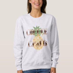 Sweatshirt T-shirt tropical à motif café et artisanat Typogra