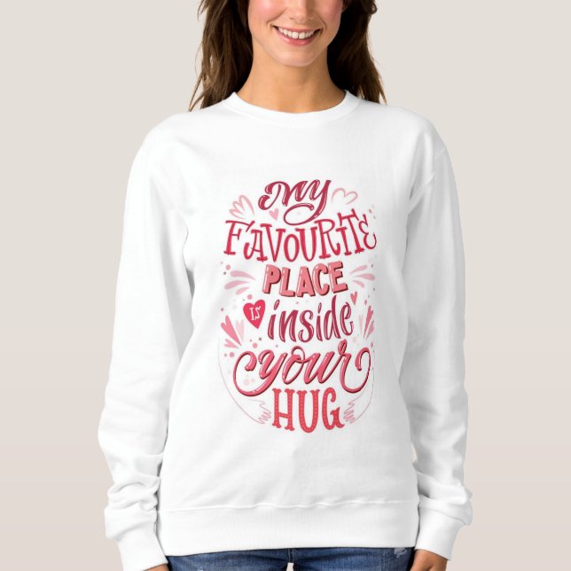 Sweatshirt T-shirt velantines (Devant)
