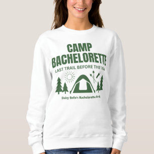 Sweatshirt T-shirt vert du camp Bachelorette