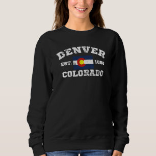 Sweatshirt T-shirt Vintage Denver Colorado Retro