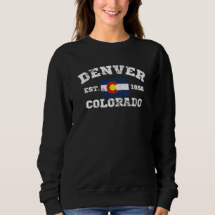 Sweatshirt T-shirt Vintage Denver Colorado Retro
