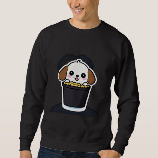 Sweatshirt T-ShirtChien de dessin animé mignon assis dans un 