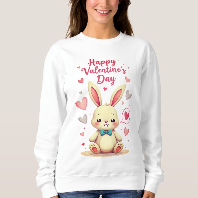 Sweatshirt "T-shirts Heureuses Saintes-Valentin | Cute et rom (Devant)