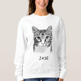 Sweatshirt Tabby Cat Personnalisé Pet Lover