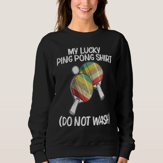 Sweatshirt Table Tennis For Men Women Ping Pong Ball Team Spo (Devant)