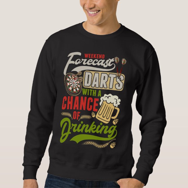 Sweatshirt Tableau à fléchettes de fléchettes 180 fléchettes  (Devant)