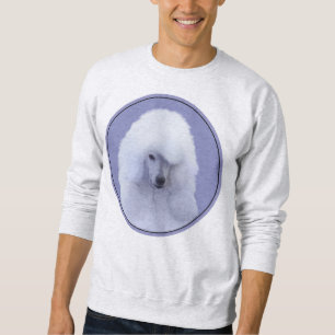 Sweatshirt Tableau blanc standard de caniche - Art original d