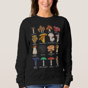Sweatshirt Tableau d'identification des champignons de mycolo