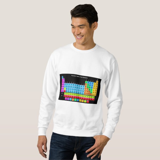 Sweatshirt Tableau périodique (Devant entier)