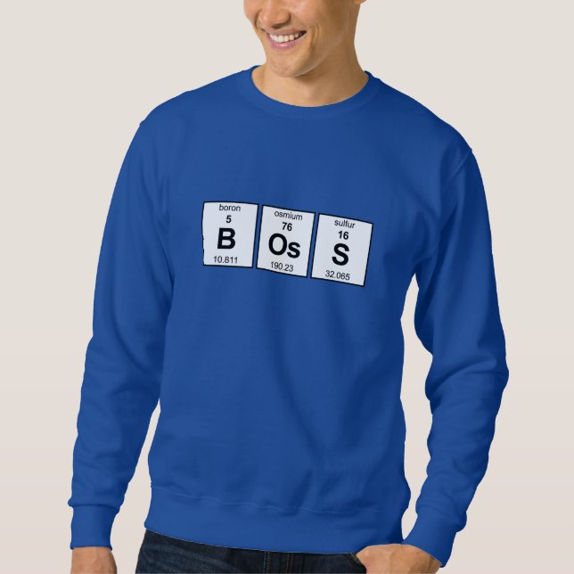 Sweatshirt Tableau périodique BOs (Devant)