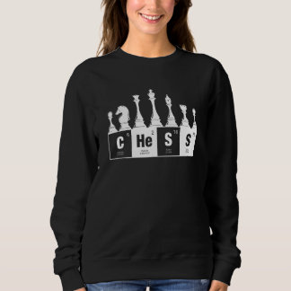 Sweatshirt Tableau périodique des échecs Joueur d'échecs Élém