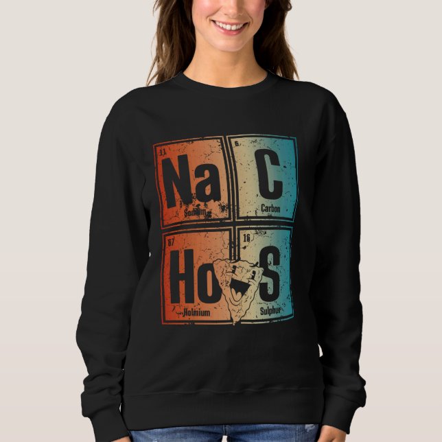 Sweatshirt Tableau périodique Éléments amusants inspirés Lire (Devant)