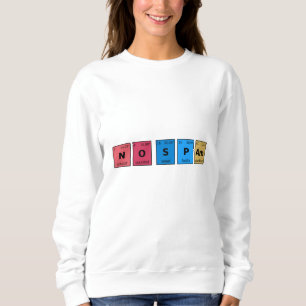Sweatshirt Tableau périodique sans spam