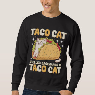 Sweatshirt Tacocat Épelé à l'Envers Taco Cat Mexicain