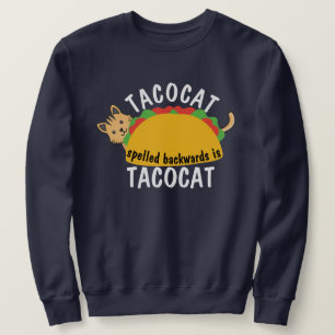 Sweatshirt TACOCAT Hilarié épelé à l'envers, Humour Tacocat