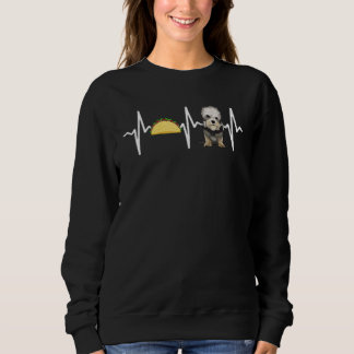Sweatshirt Tacos Dandie Dinmont Terrier Heartbeat Chien