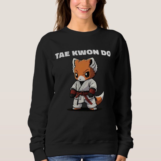 Sweatshirt Taekwondo TKD Fox Kid Fighter (Devant)