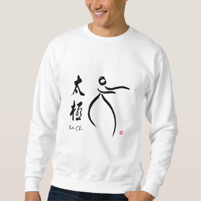 Sweatshirt Tai Chi flux avec Kanji (Devant)