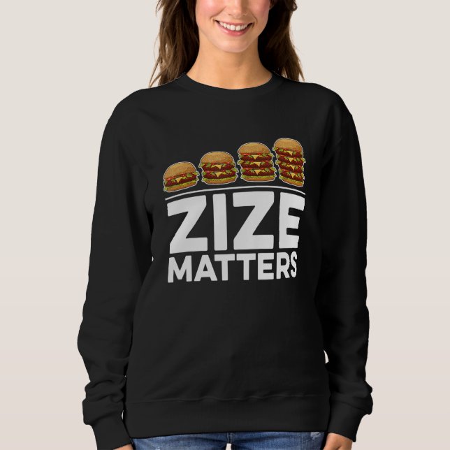 Sweatshirt Taille compte pour hamburger (Devant)