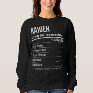 Sweatshirt Taille de la portion de chèvre Nutrition Étiquette