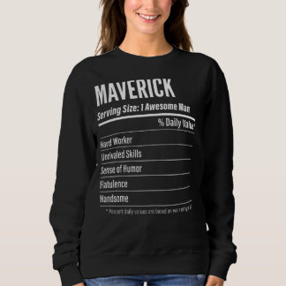 Sweatshirt Taille du service de Maverick Nutrition Étiquette