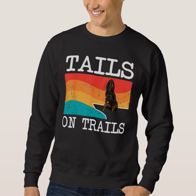 Sweatshirt Tails Sur Les Sentiers Gordon Setter Chien Drôle R (Devant)