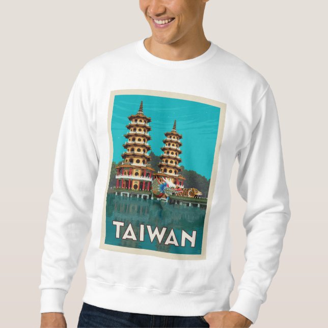 Sweatshirt Taïwan | Pagode Du Dragon Et Du Tigre (Devant)