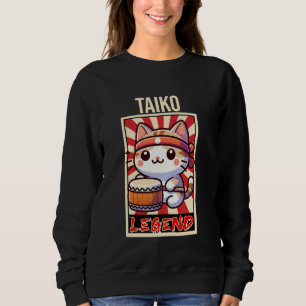 Sweatshirt Tambour taïko japonais traditionnel