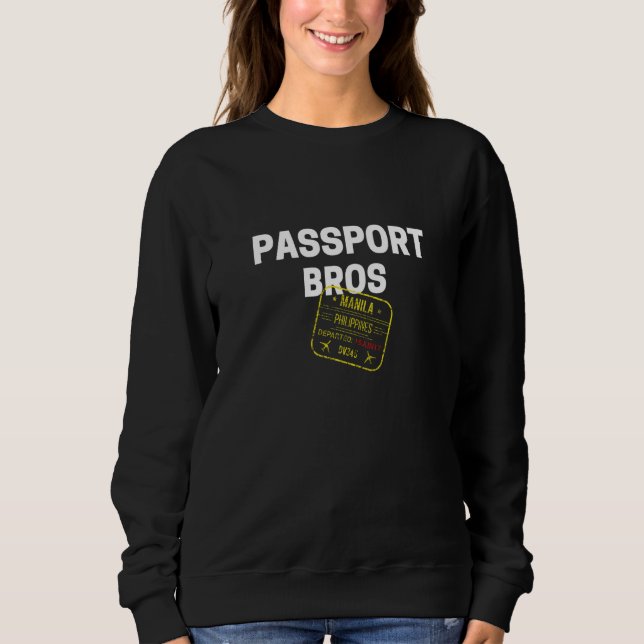 Sweatshirt Tampon des frères de passeport Philippines (Devant)