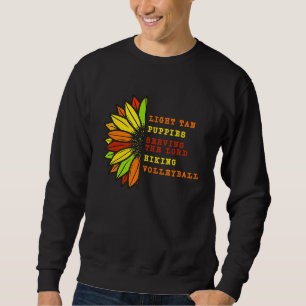 Sweatshirt Tan Volleyball & chiots Nacho Lucha Libre Lutte