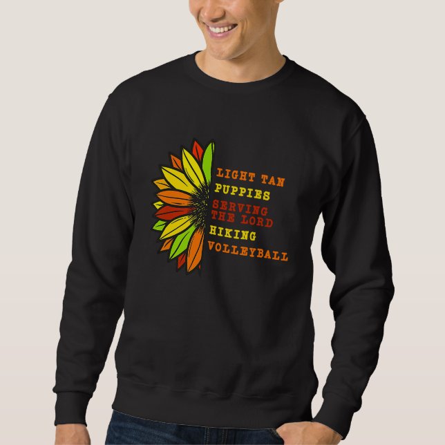 Sweatshirt Tan Volleyball & chiots Nacho  Lucha Libre Lutte (Devant)