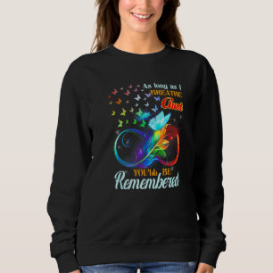 Sweatshirt Tant que je respire ma tante, tu te souviendras