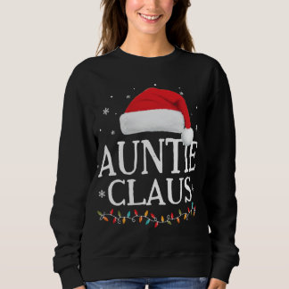 Sweatshirt Tante Claus Famille de Noël Correspondant Pyjama S