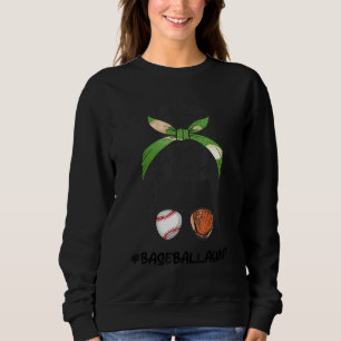 Sweatshirt Tante de baseball Bun méché Vibes de jour de match