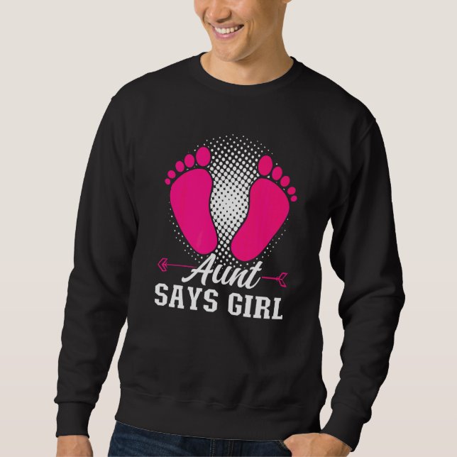 Sweatshirt Tante dit annonce bébé fille  (Devant)