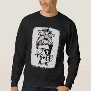 Sweatshirt Tante T Ball Vintage Léopard Chignon Dégarni Décol