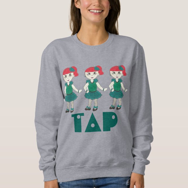 Sweatshirt Tap Dance Enseignant Redhead Girl Dancer Tapdancin (Devant)